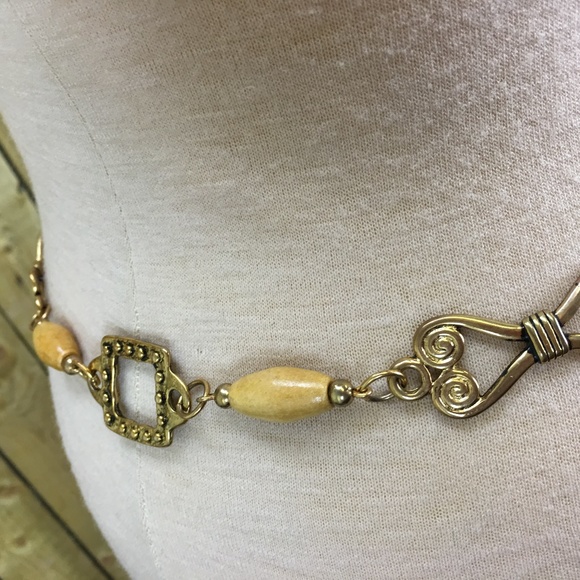 Vintage Studio New York Metal & Wood Belt - Picture 7 of 7